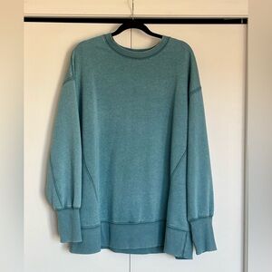 Teal Oversized Sweatshirt